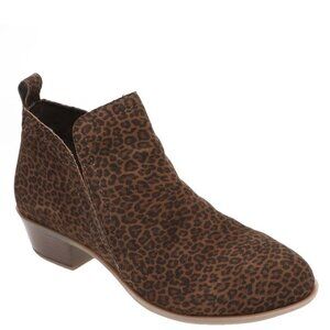 Diba True Women's Lake Away Ankle Boot Leopard Suede 26272
